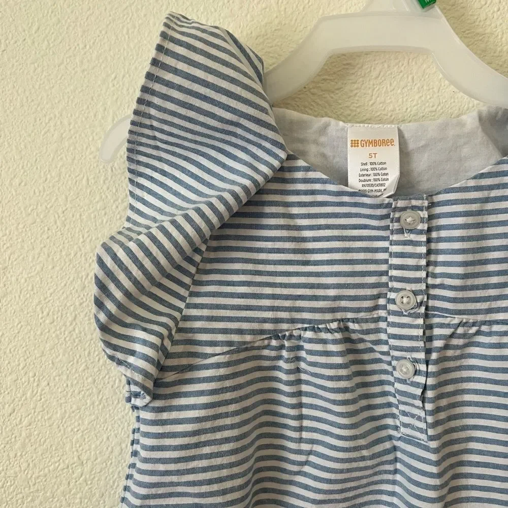 Pairs Of Girls dress striped pink and blue